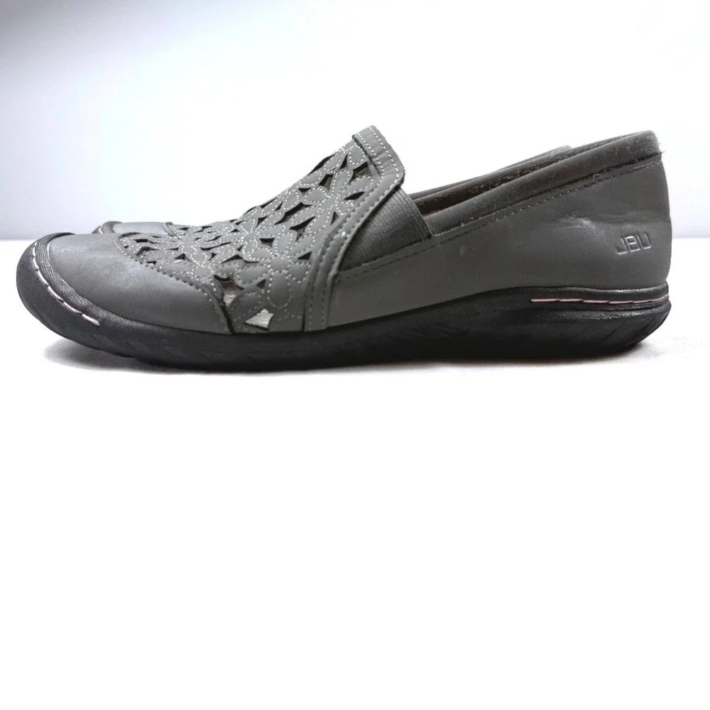 Women's JBU‎ Wildflower MEMORY FOAM BY Jambu Slip On Gray 7.5 M